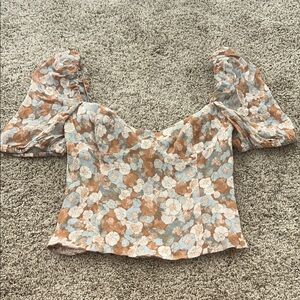 Wilfred Floral Puff Sleeve Top